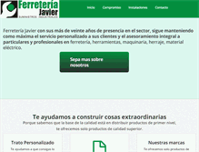Tablet Screenshot of ferreteriajavier.com
